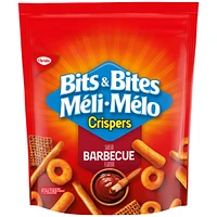 Crispers Bits & Bites BBQ Snack and Cracker Mix, barbecue, 145 g