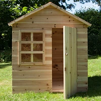La petite cabane d'Evermeadow avec plancher