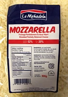 Mozzarella Shredded Partially Skimmed Cheese