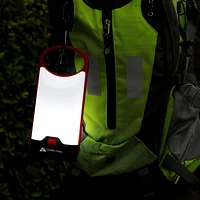 Ozark Trail Lanternes à piles à cadre mince en aluminium à DEL de 160 lumens rouge Cadre mince en aluminium