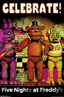 Five Nights at Freddy's - Celebrate Wall Poster, 22.375" x 34"