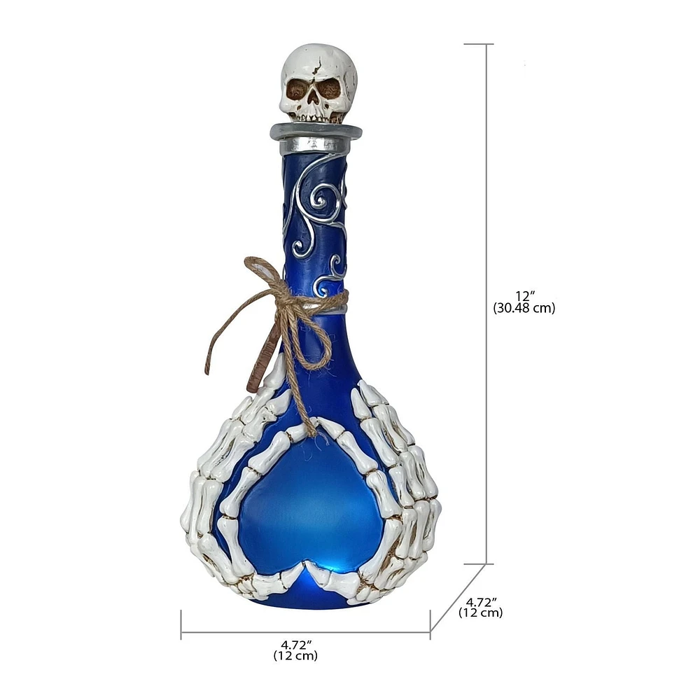FAÇON DE CÉLÉBRER BOUTEILLE À ESPRIT LED EN RÉSINE 12 PO