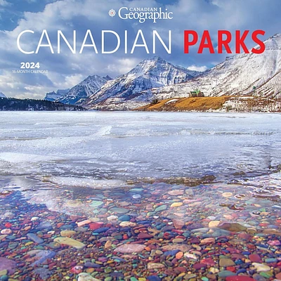 Wyman Publishing Parcs Canadiens par Canadian Geographic 2024 30.48x60.96 CM Mur Carré Calendrier, 9781525611391