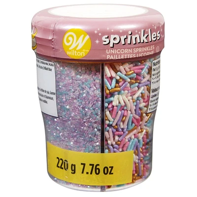 WILTON PAILLETTES LICORNE 3 CELLULES 220 g (7,76 oz)