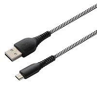 blackweb USB-A to Micro-USB 3 FT Charge and Sync Cable (Black)