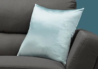 Monarch Specialties Oreillers, 18 X 18 Carré, Encart Inclus, Jeté Décoratif, Accent, Sofa, Canapé, Chambre À Coucher, Polyester, Hypoallergénique, Bleu, Moderne