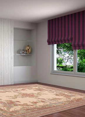 ECARPET Lotus Mod Ivory Rug 5'6" x 7'9"