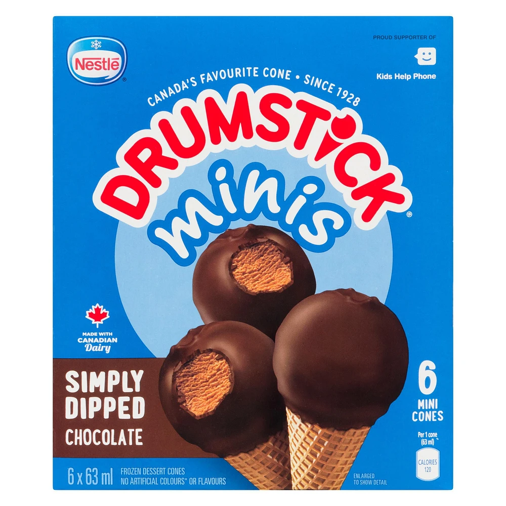 NESTLÉ® DRUMSTICK® Minis Simply Dipped Chocolate 6-Pack