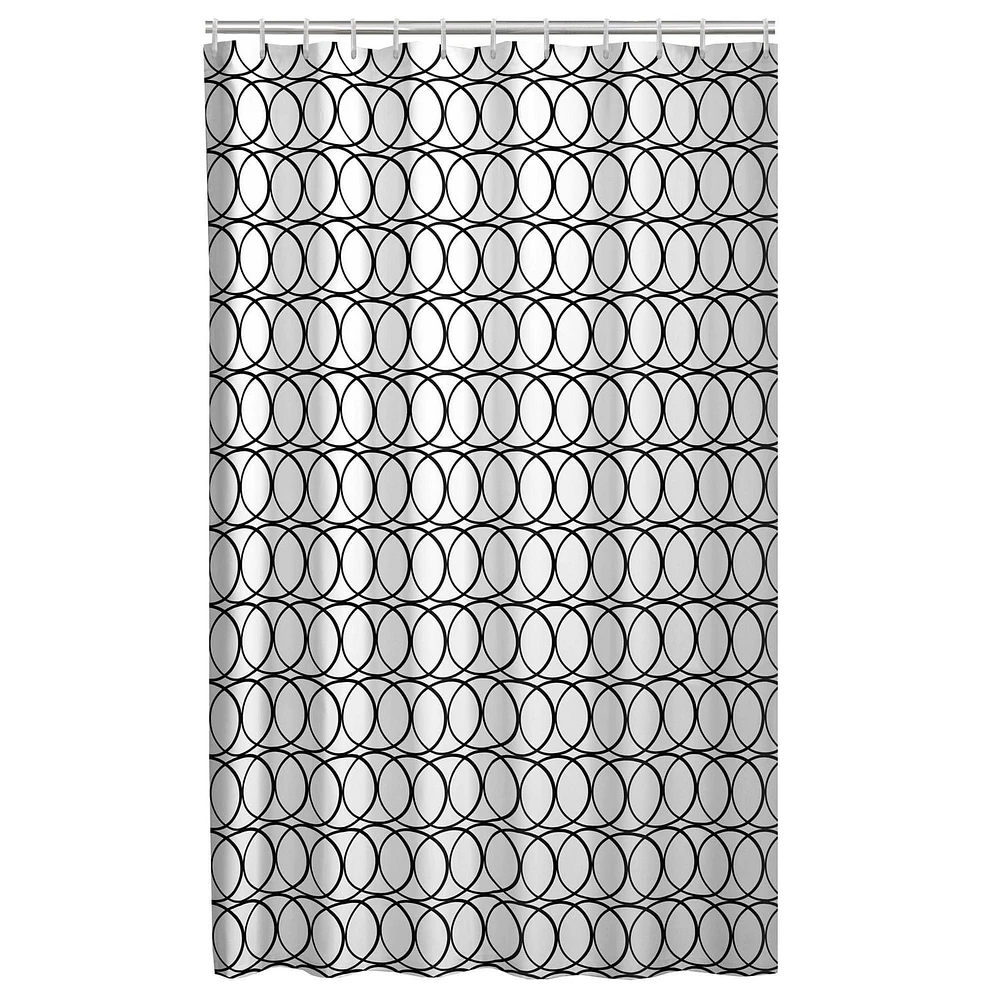 Rideau de douche Mainstays avec 12 crochets : ensemble de douche de 13 pièces avec rideau de 178 x 183 cm