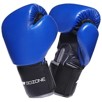 Gants de boxe style Pro pour enfant 8 oz GoZone – Bleu/noir