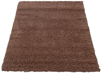 ECARPET Lotus Mod Dark Brown Shag 4'0" x 5'8"