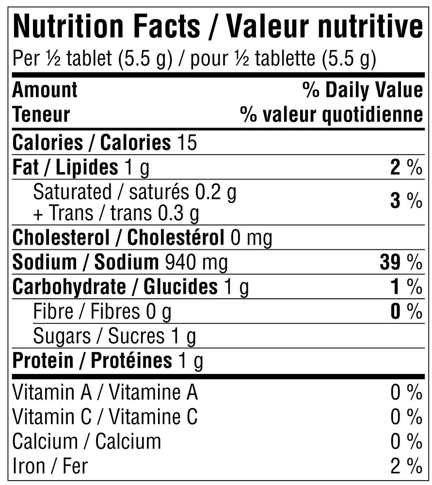 Aurora Bouillon Mix Vegetable Tablets, 6 tablets, 66 g