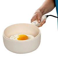 Ceramax Electric Hot Pot Nonstick Ceramic Skillet Pan Mini Cooker with Lid Steamer