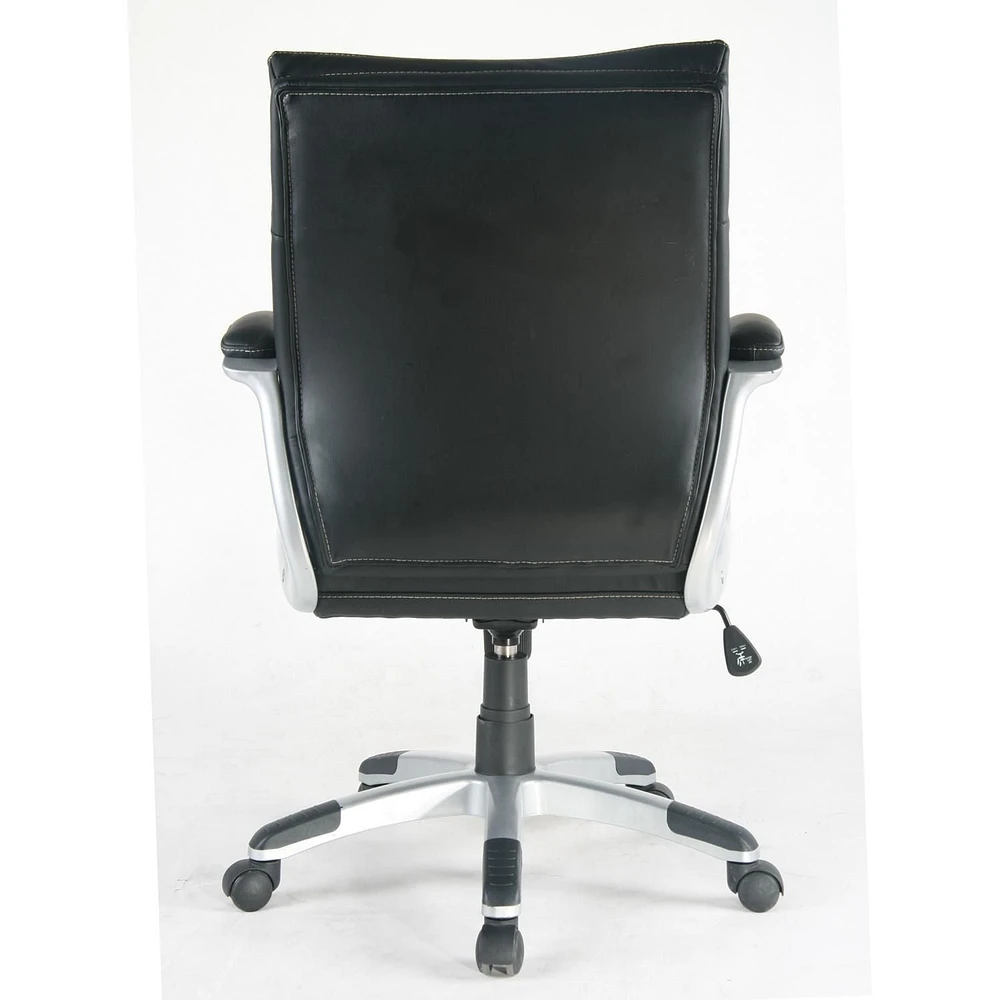 Chaise de bureau TygerClaw en cuir PU à dossier moyen