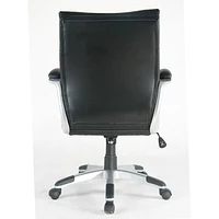 Chaise de bureau TygerClaw en cuir PU à dossier moyen