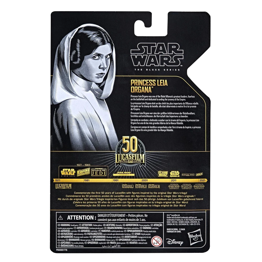 Star Wars The Black Series Archive Collection Princess Leia Organa 6-Inch-Scale Star Wars: A New Hope Lucasfilm 50th Anniversary Figure