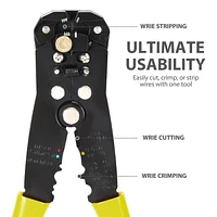 WorkPro Pince à dénuder et pince à sertir à réglage automatique Multi-fonction
