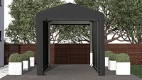 ShelterTube Wind and Snow-Load Rated Garage, 14x36x16 Gray