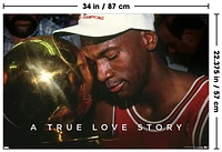 Michael Jordan - Black and White Wall Poster, 22.375" x 34"