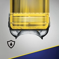 Cartouches de rechange de rasoir Gillette Fusion5ProGlide Défense pour hommes de rechange de rasoir pour manche de rasoir Flex-pivot, 2x plus de lubrification, lame de précision pour hommes