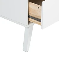 Prepac Table de chevet Milo à deux tiroirs