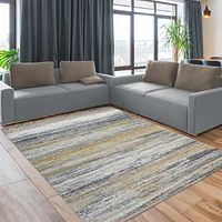 Rug Branch Emir Collection Tapis abstrait hydrofuge moderne