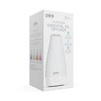 Diffuseur d'huiles essentielles Pure Enrichment PureSpa – Diffuseur d'aromathérapie à ultrasons compact, désodorisant d'air naturel, réservoir d'eau de 100 ml et lumière d'ambiance en option – Dure ju