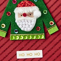 Carte de Noël Hallmark Signature (chandail de Noël)