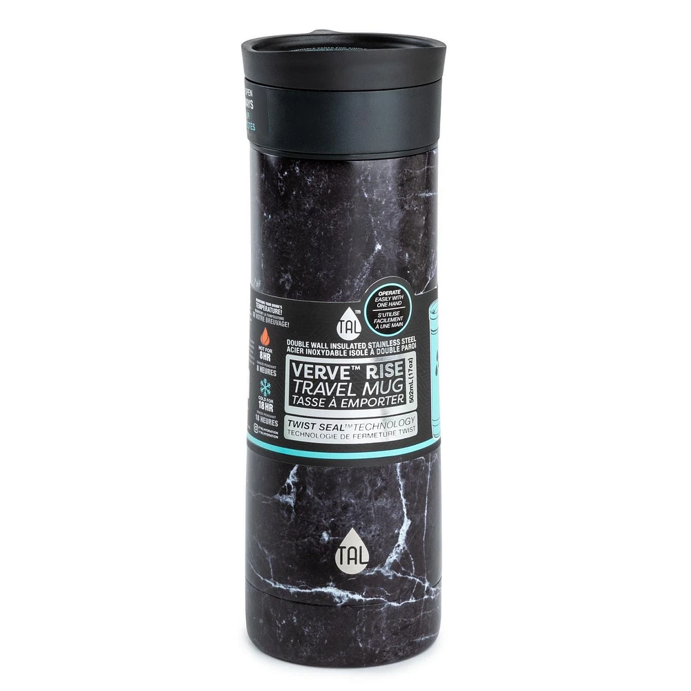 TAL Tasse de voyage isolée à double paroi en acier inoxydable Verve Rise, 17 oz