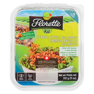 Florette Tender Lentils With Carrots Salad Kit