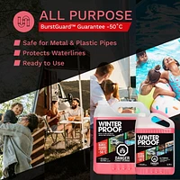 WinterProof™ - All Purpose Water System Antifreeze with BurstGuard™ Guarantee -50°C, Plumbing Antifreeze 9.46 L