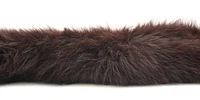 Brown Flokati Fur Rug – 5' x 8', Soft and Plush Area Rug for Living Rooms or Bedrooms
