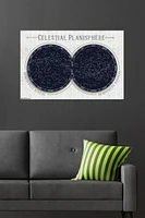 Celestial Planisphere Wall Poster, 22.375" x 34"