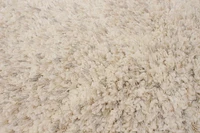 ECARPET Tangier Cream, Grey Shag 5'3" x 7'3"