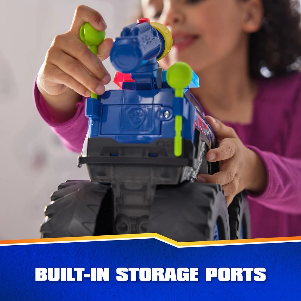 PAW Patrol: Rescue Wheels Chase’s Power Haulin’ Cruiser, Toy Truck with Launcher, Motorized Winch, Lights & Sounds, Kids Toys for Boys & Girls Ages 3+, Chase’s Power Hauling