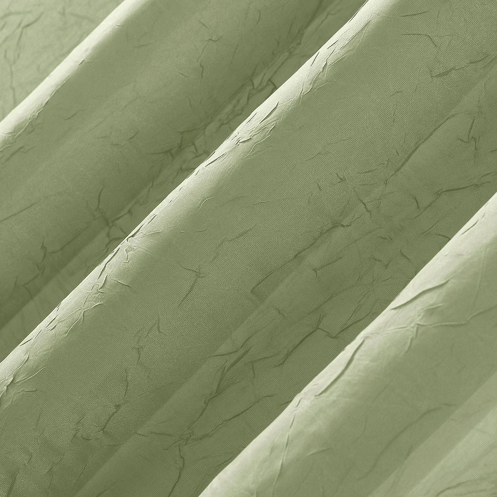 Mainstays Crushed Voile 2-Pack Sheer Grommet Curtain Panel Pair, 2 panels, sheer