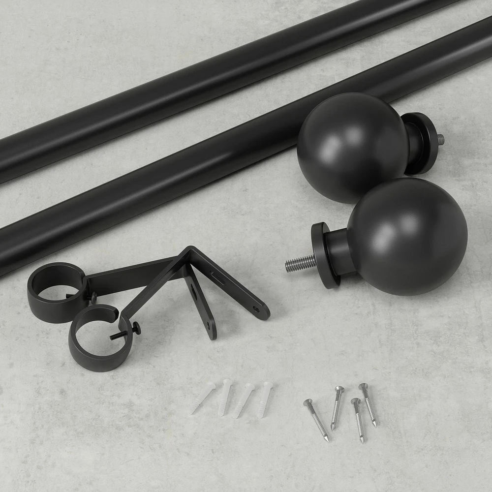 Umbra Bolas - Tringle à rideaux ajustable de 25 mm de diamètre