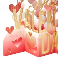 Hallmark Paper Wonder Jumbo 3D Pop-up Valentine's Day Card or Centerpiece (Happy Valentine's Day Hearts)