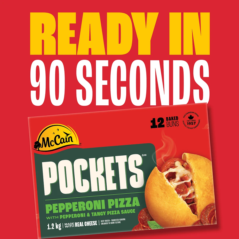 McCain® Pizza Pockets® Pepperoni, 12 x 100g