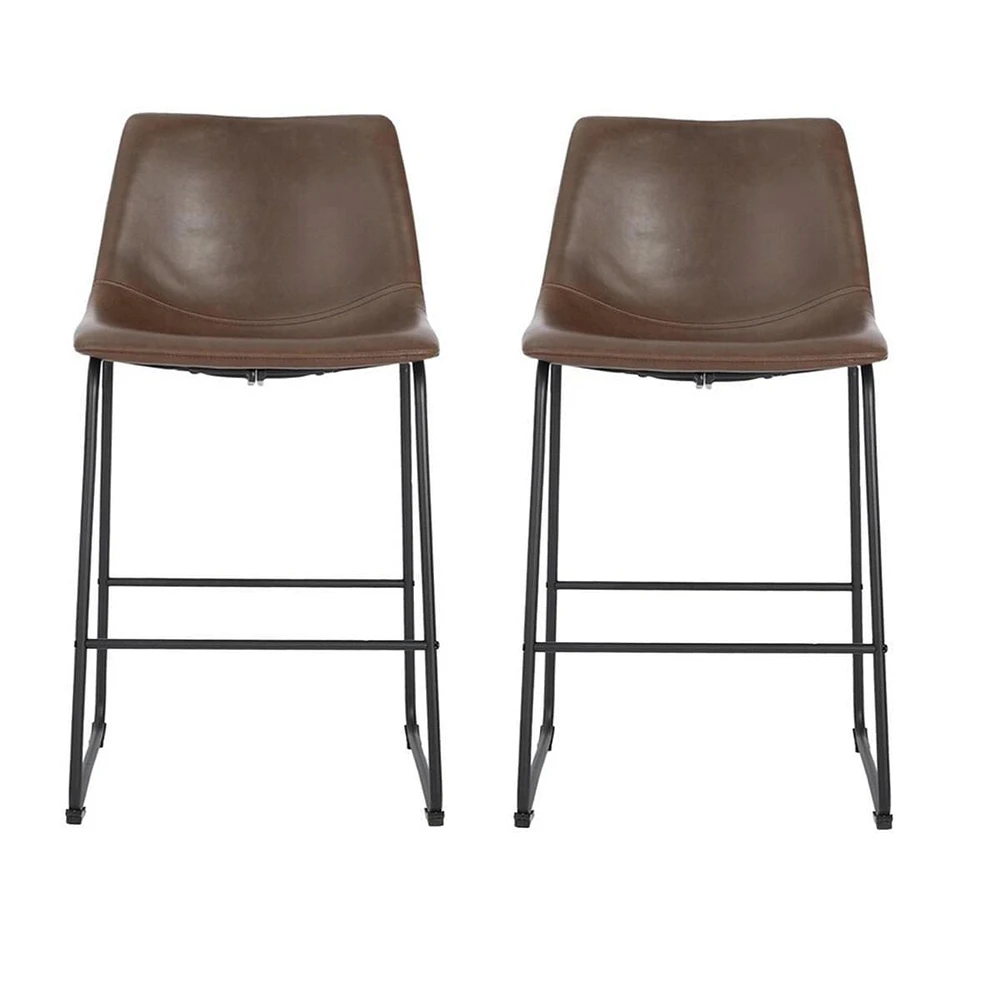 Heavenly Collection Brown Counter Stool