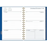 Mead Bleu Galactique petit agenda hebdomadaire/mensuel Planificateur