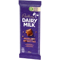 Cadbury Dairy Milk Hazelnut Chocolate Bars, 100 g