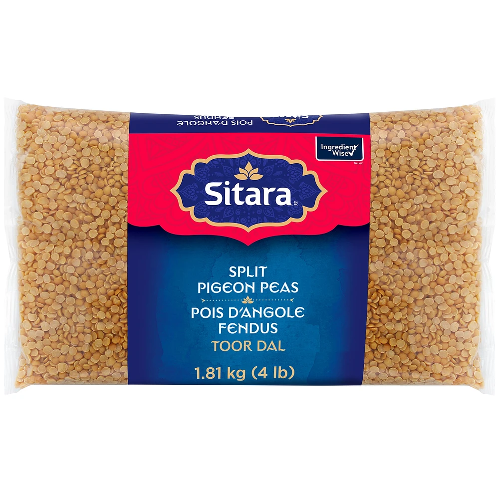 Sitara Split Pigeon Peas, 1.81 kg (4 lb)