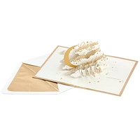 Carte Signature en relief – Paper Wonder de Hallmark – Carte de la Saint-Valentin, carte d'anniversaire, carte d'amour, carte romantique de fête (Lune et étoiles)
