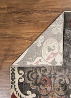 Tapis Bijou Arthur bleu & rouille de pi x pi po