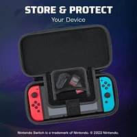 PDP REMATCH GLOW Controller & Travel Case GLOW Bundle: Sheikah Shoot For Nintendo Switch, Nintendo Switch Lite, Nintendo Switch - OLED Model