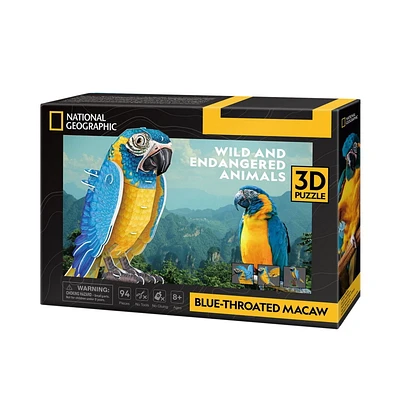 National Geographic 3D Puzzle: Blue Throated Macaws