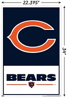 NFL Chicago Bears - Logo 21 Wall Poster, 22.375" x 34" Framed
