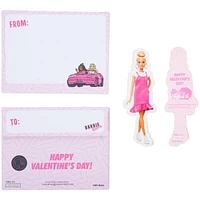Cartes de Saint-Valentin à autocollants Barbie,  Activité autocollants, Multi-couleurs, 16 Compte