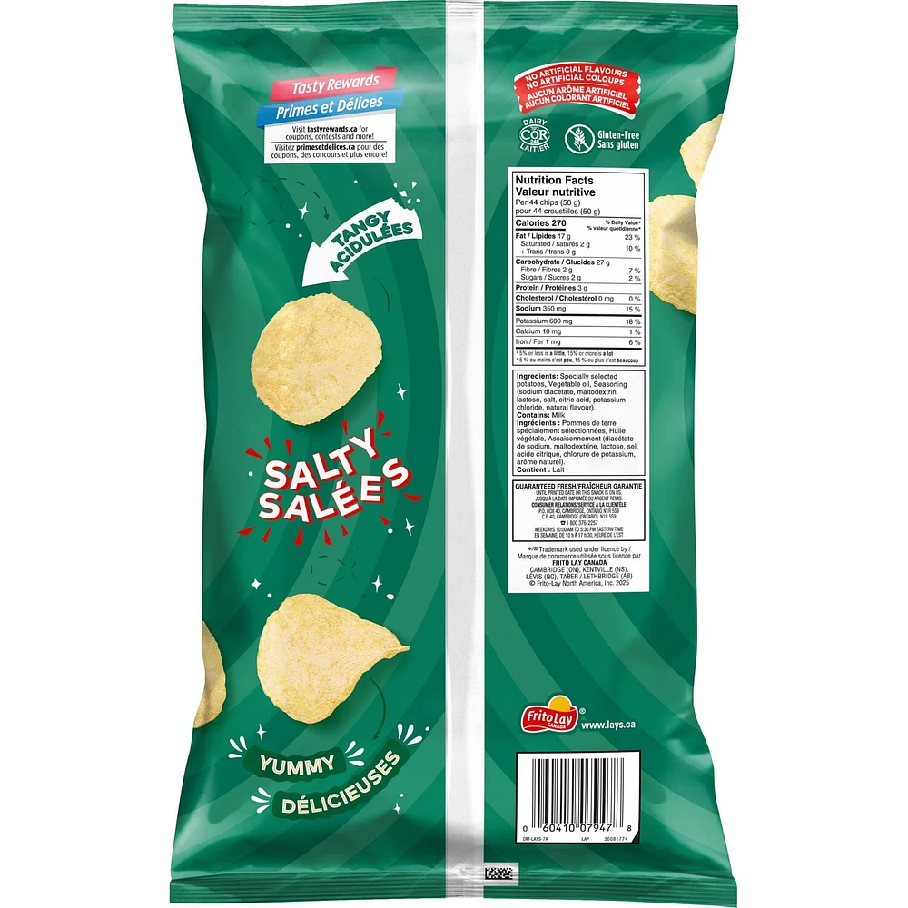 Lay’s croustilles assaisonnées Sel et vinaigre 220 g.